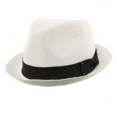 Hombre&apos;s Summer Lightweight Linen Derby Fedora Upturn Curl Brim Hat  eb-35628318